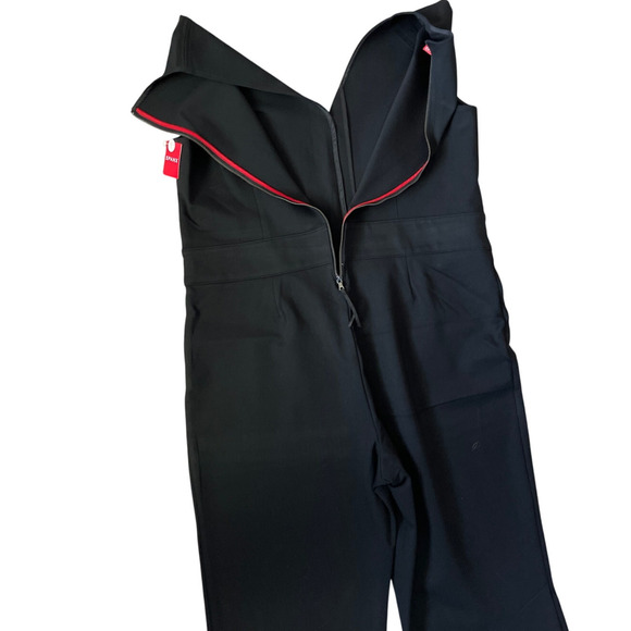 SPANX‎ Perfect Sleeveless Flare Leg Jumpsuit in Classic Black Size Medium Petite - Picture 9 of 11